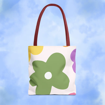 Retro Floral Tote Bag