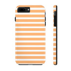 Orange Stripe Lines Phone Case (Apple & Android)