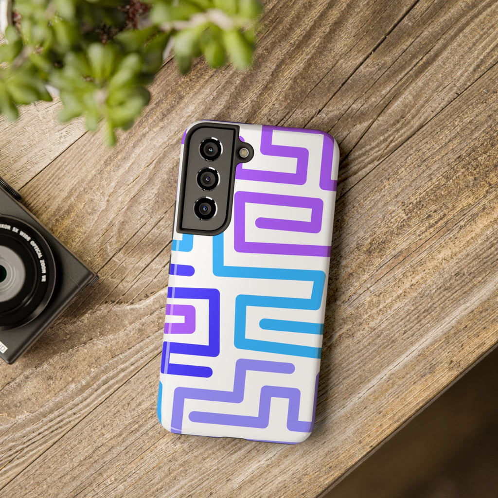 Abstract Neon Maze Phone Case (Apple & Android)