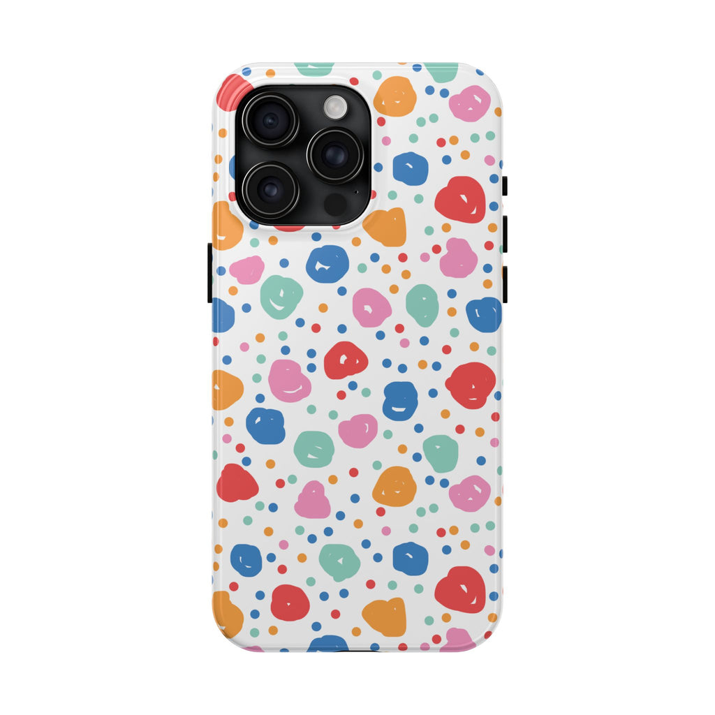 Seamless Hand Drawn Polka Phone Case (Apple & Android)