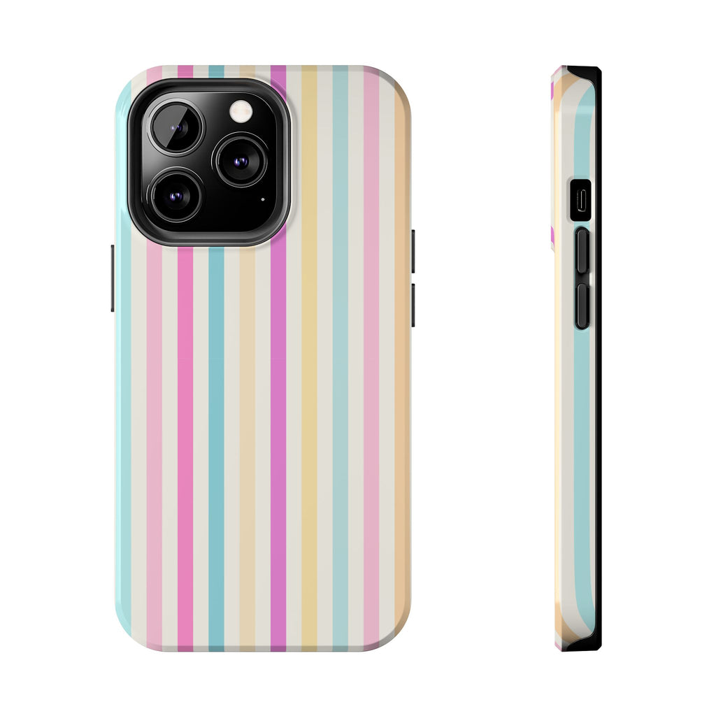 Pastel Candy Stripes Phone Cases (Apple & Android)