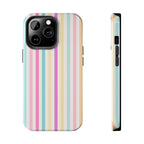 Pastel Candy Stripes Phone Cases (Apple & Android)