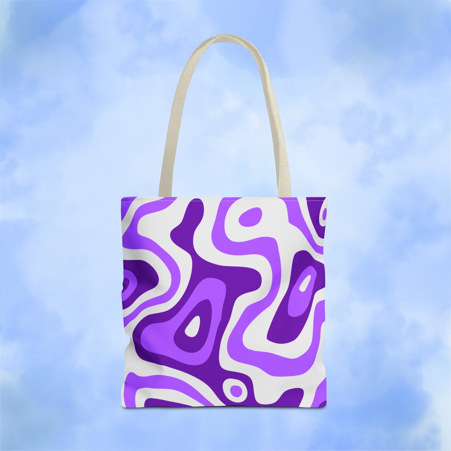 Groovy Purple Lava Tote Bag