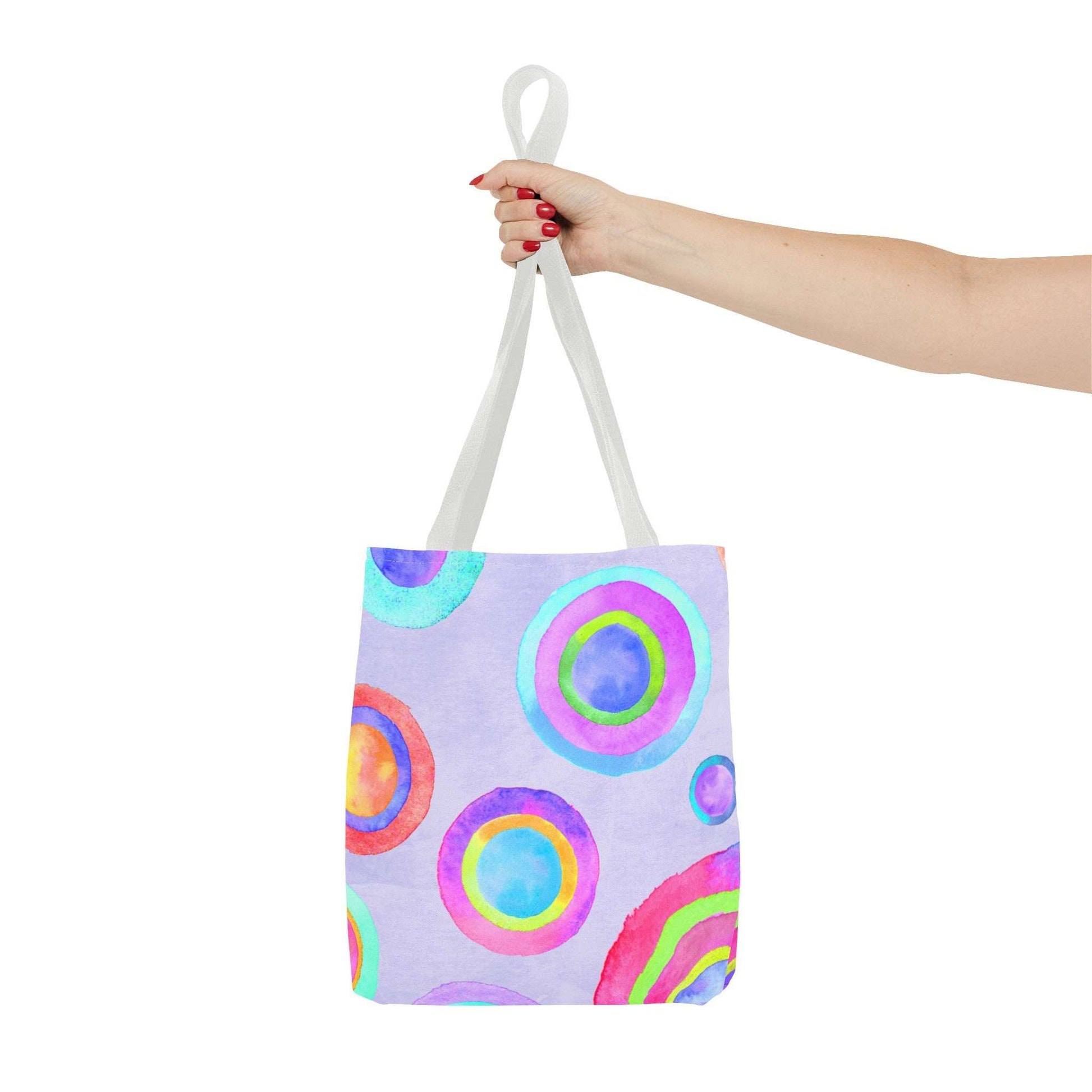 Abstract Painted Circles Tote Bag