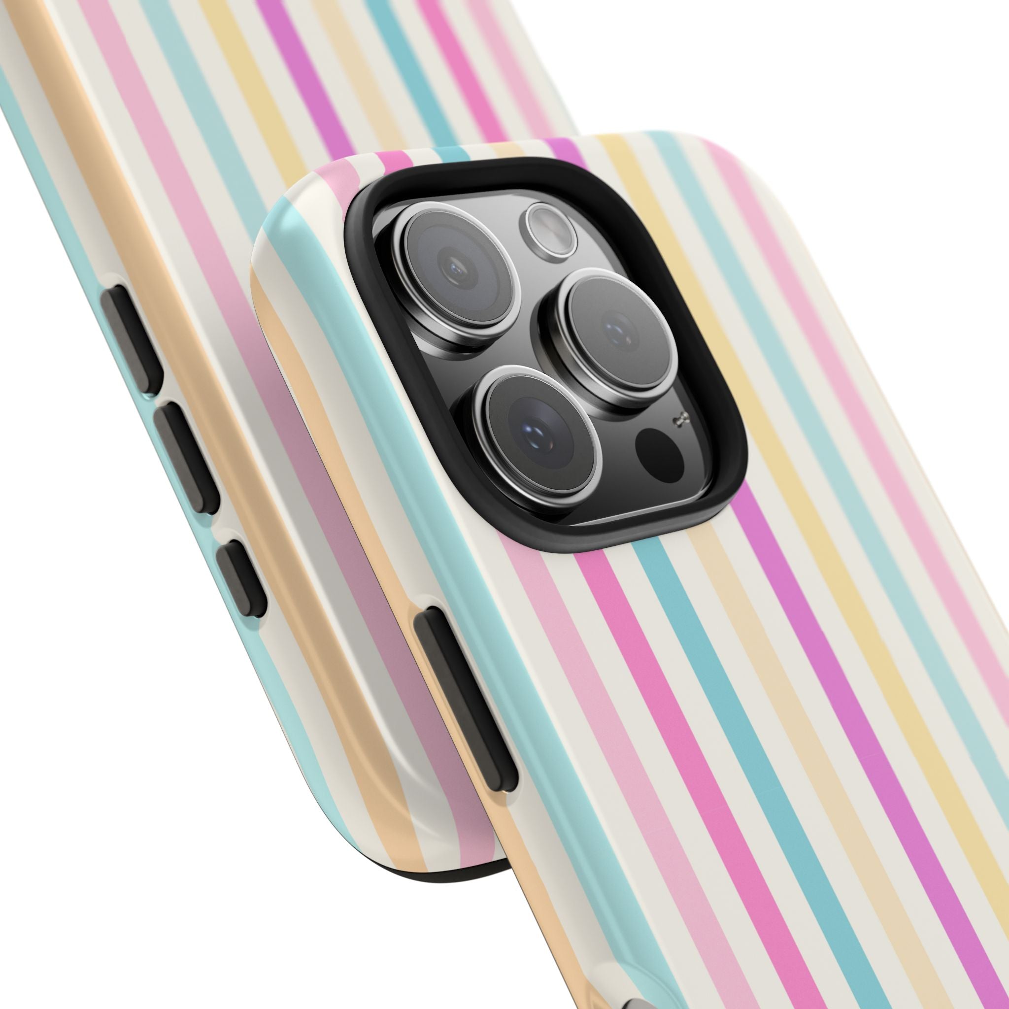 Pastel Candy Stripes Phone Cases (Apple & Android)