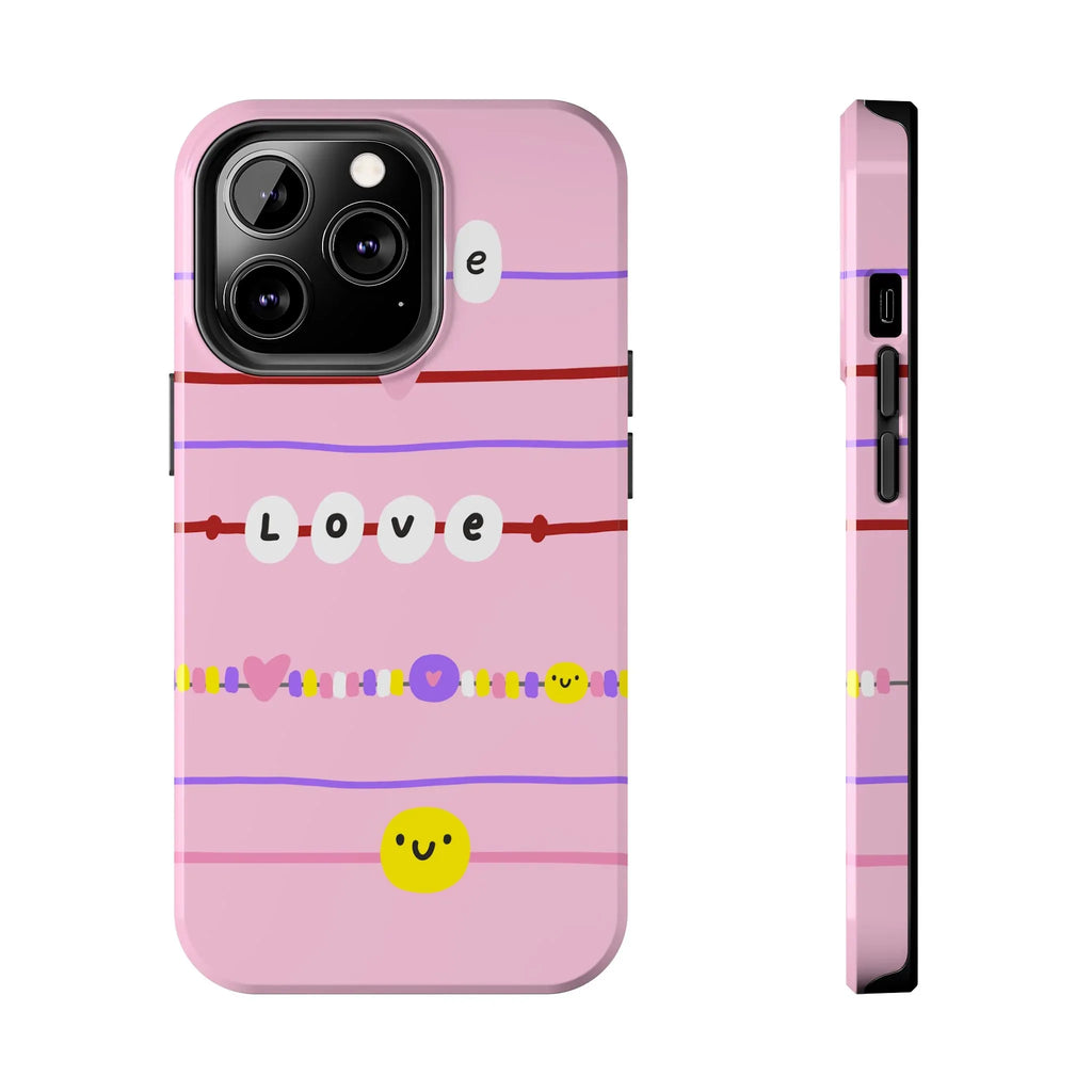 Bestie Bracelets Phone Case (Apple & Android) - Pink Sweetheart