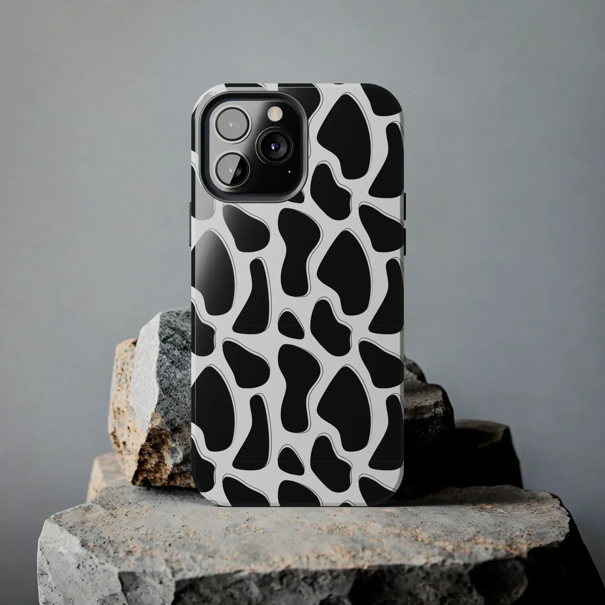 Spotted Animal Print Phone Case (Apple & Android) - Pink Sweetheart