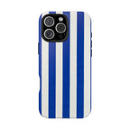 Blue & White Stripes Phone Case (Apple & Android)