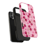 Pink Cherry Sparkle Pattern Tough Phone Case (Apple & Android) - Pink Sweetheart