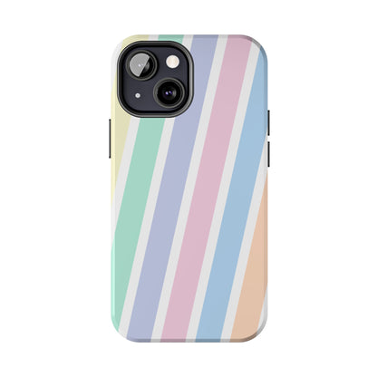 Pretty Pastel Lines Phone Case