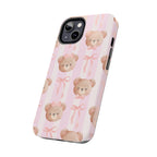 Cuddly Teddy Bear Phone Case (Apple & Android) - Pink Sweetheart