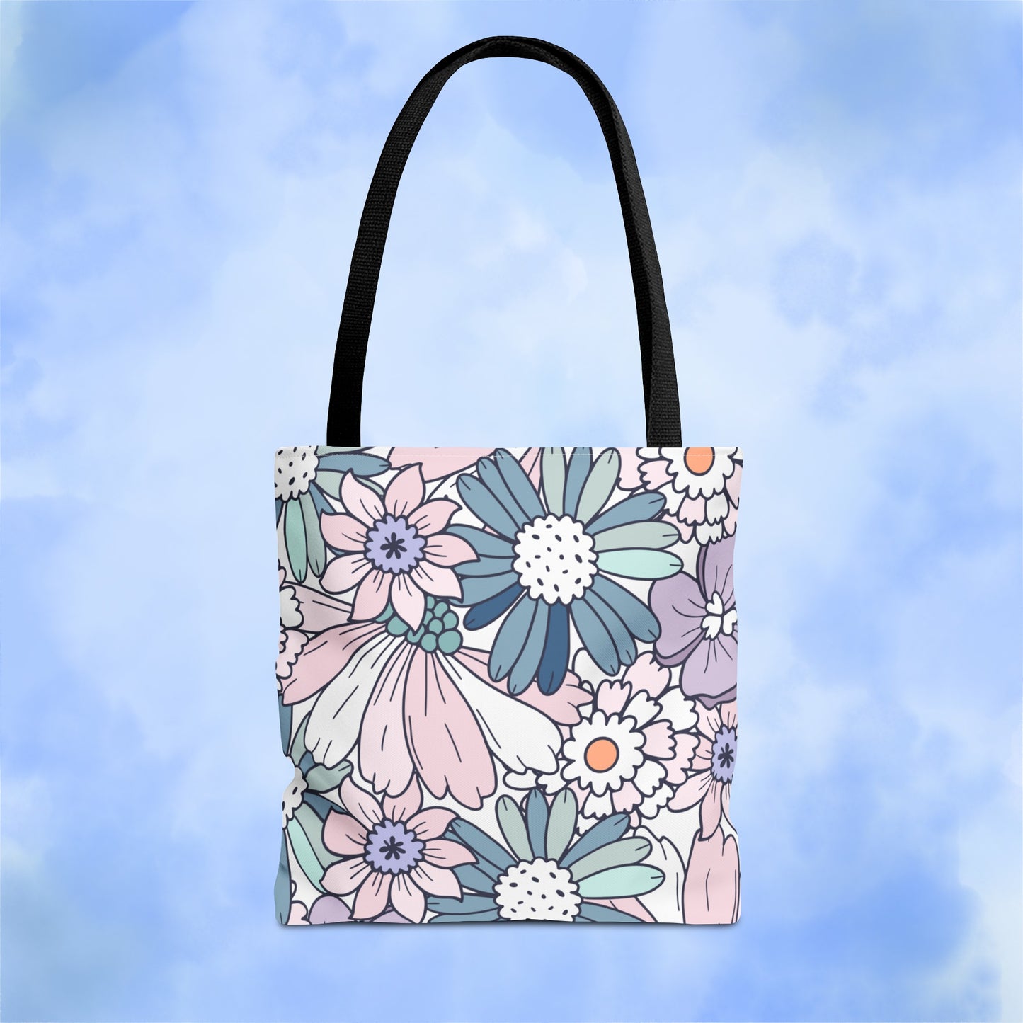 Vintage Floral Bloom Tote Bag