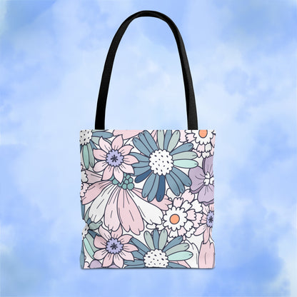 Vintage Floral Bloom Tote Bag