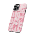 Pink Bow Ribbons Phone Case (Apple & Android) - Pink Sweetheart