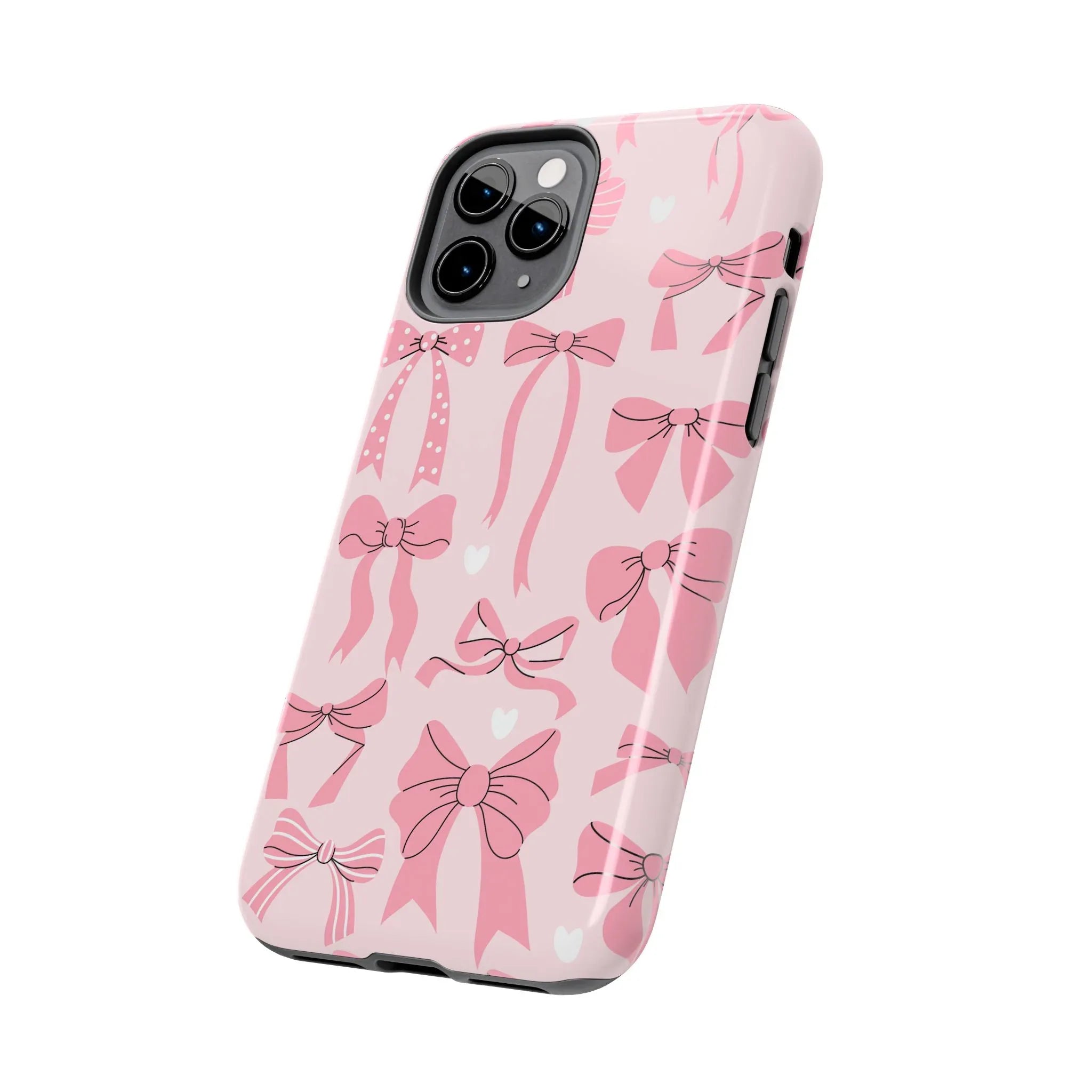 Pink Bow Ribbons Phone Case (Apple & Android) - Pink Sweetheart