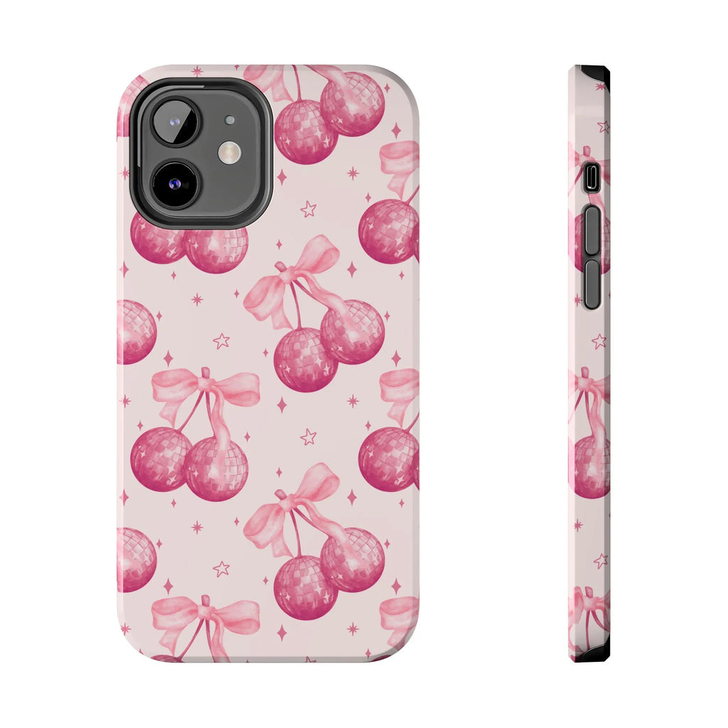 Disco Cherries Phone Case (Apple & Android) - Pink Sweetheart