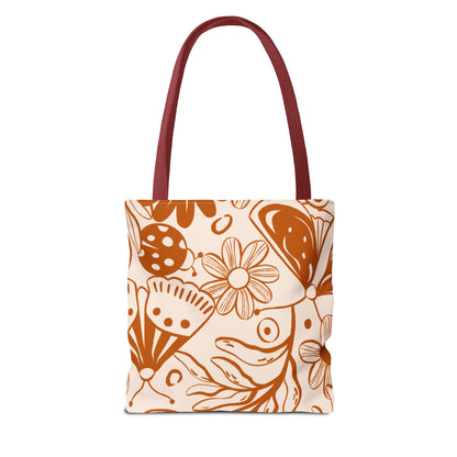 Autumn Butterfly Floral Tote Bag