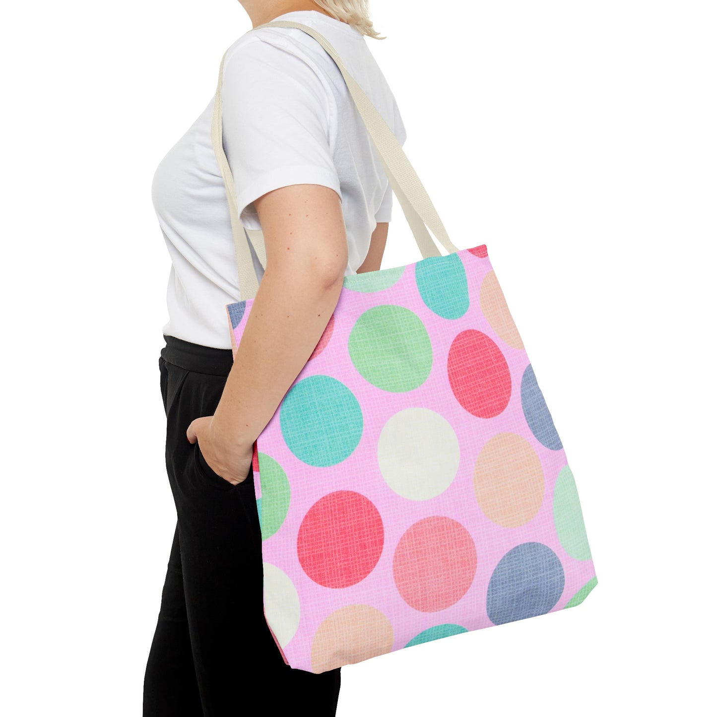 Sweet Candy Polka Dots Tote Bag