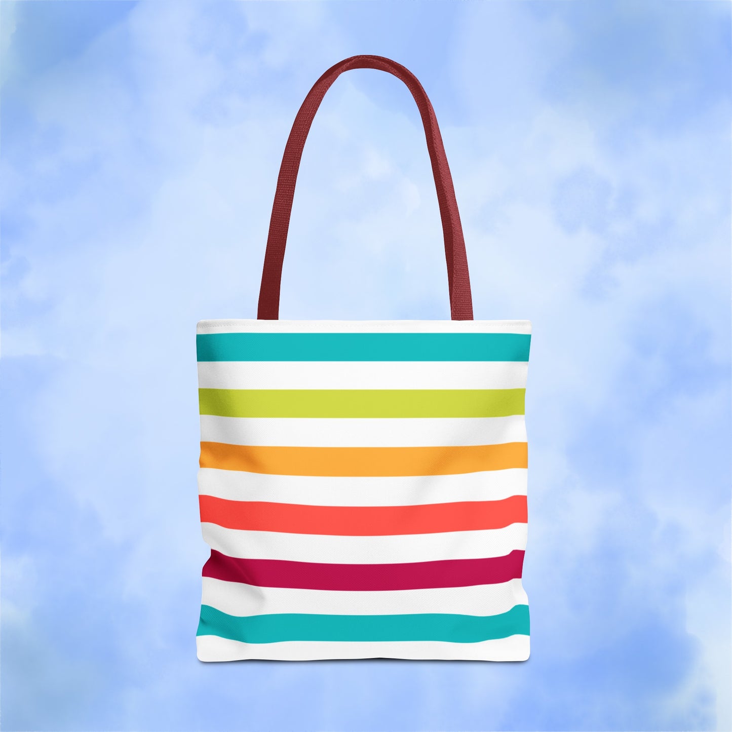 Colorful Candy Lines Tote Bag