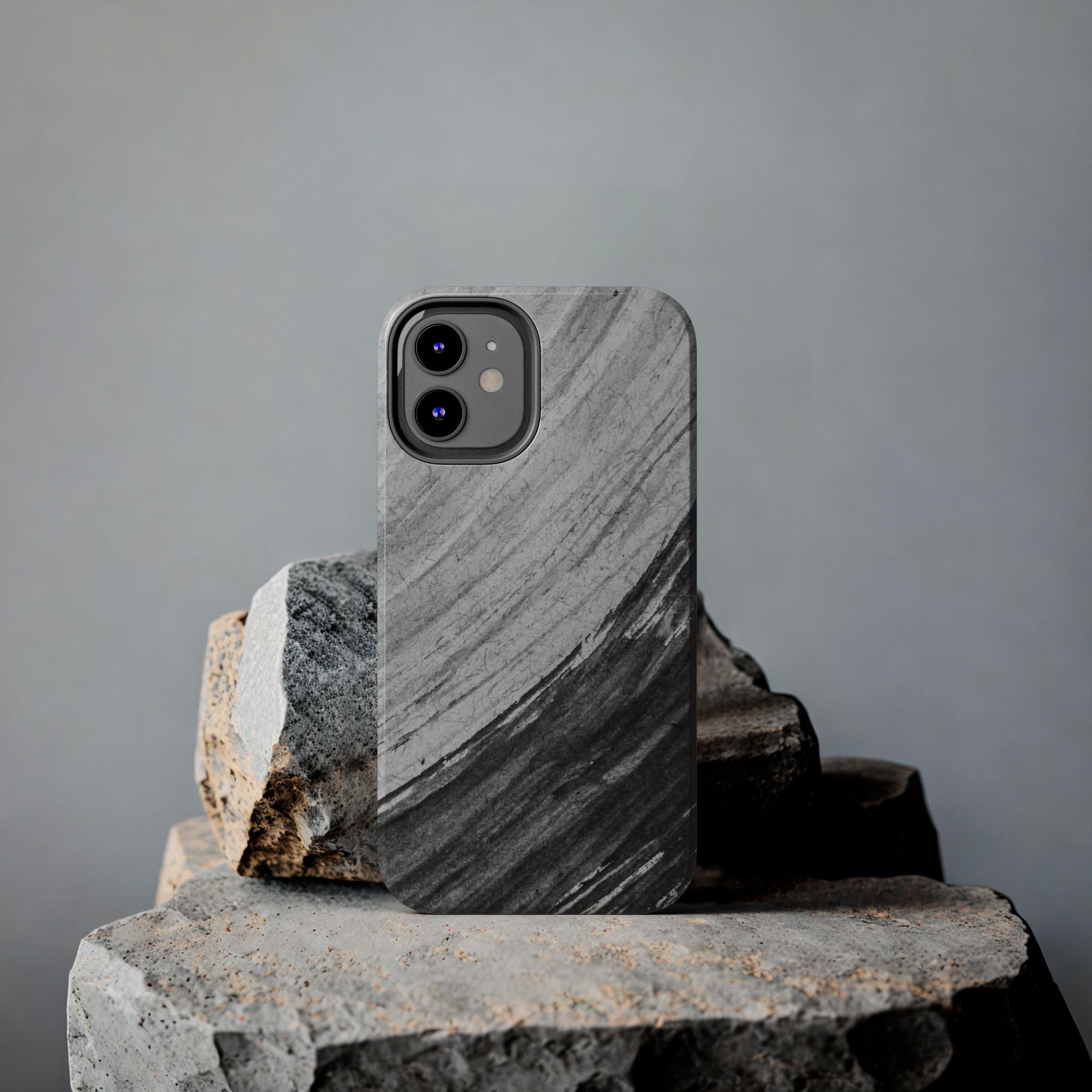 Black & Gray Phone Case (Apple & Android)
