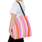 Retro Groovy Waves Tote Bag