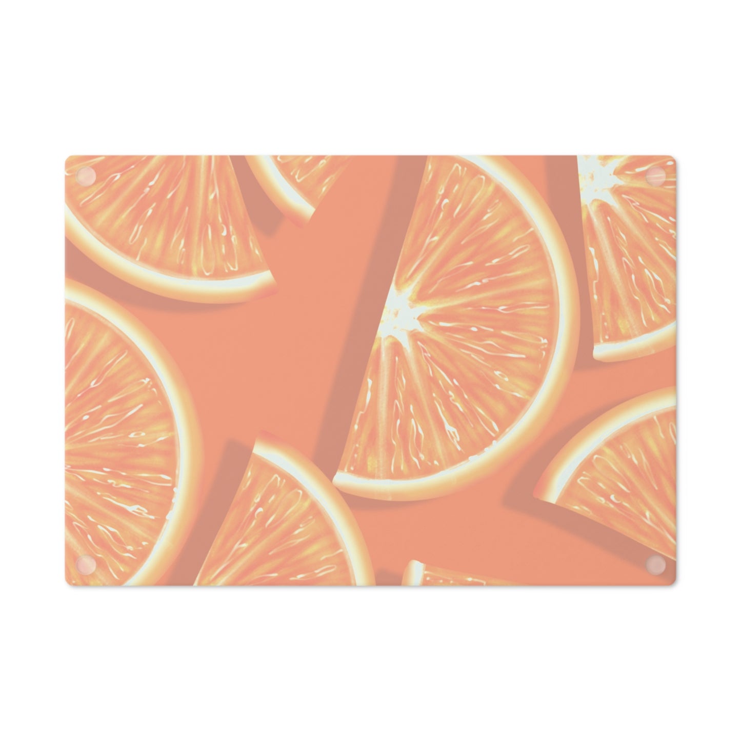 Orange Slices Glass Cutting Board