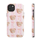 Cuddly Teddy Bear Phone Case (Apple & Android) - Pink Sweetheart