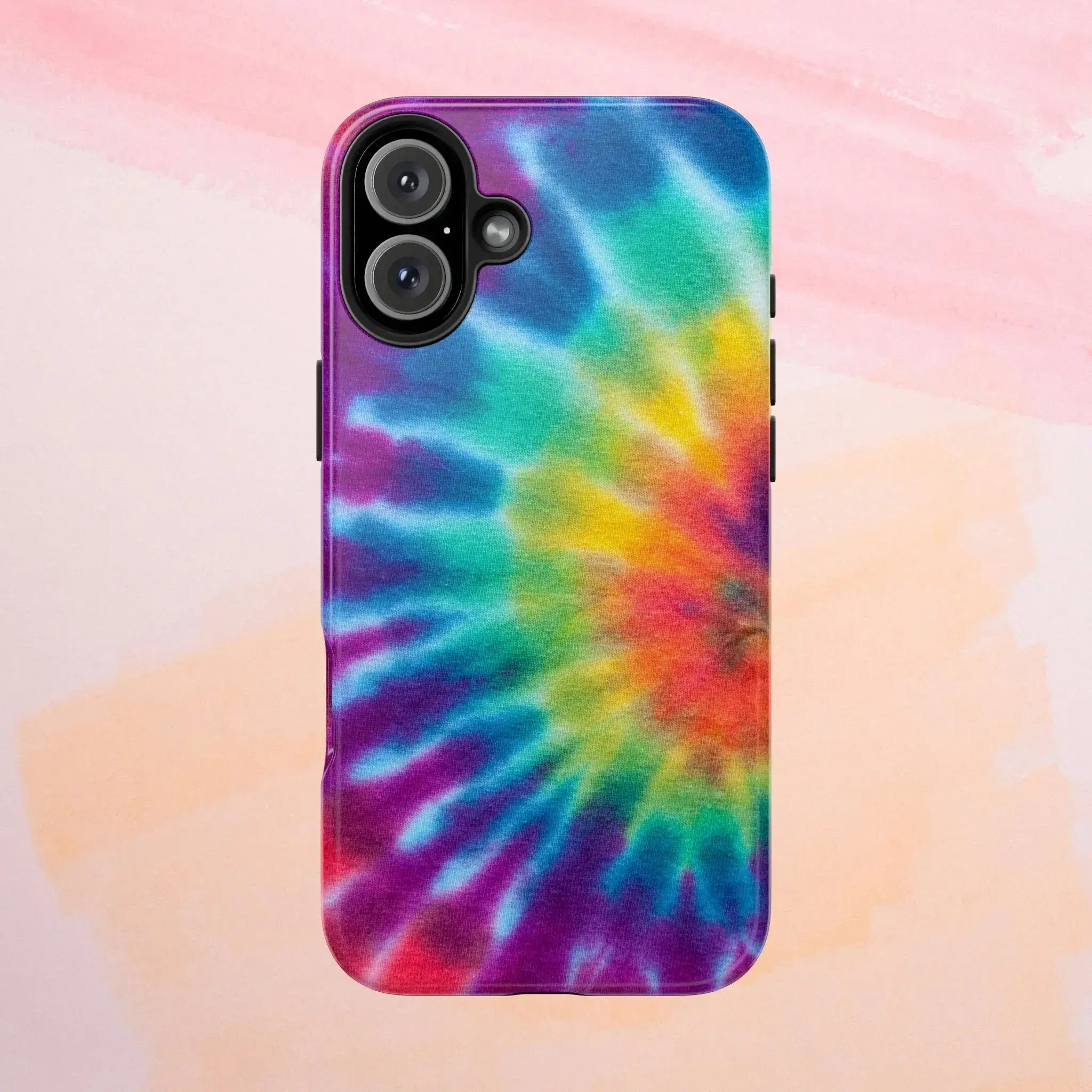 Groovy Tie Dye Phone Case (Apple & Android) - Pink Sweetheart