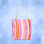 Retro Groovy Waves Tote Bag