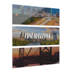 Philadelphia Skyline Acrylic Prints (Triptych)