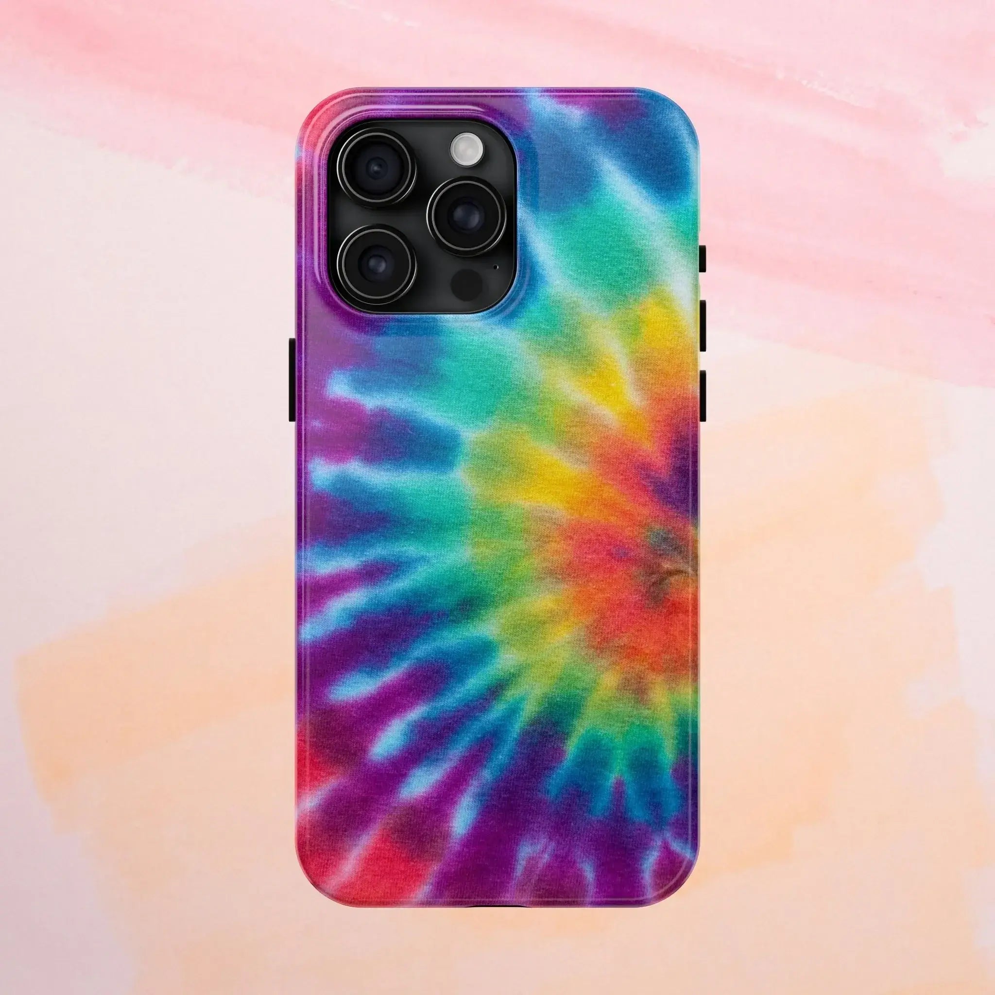 Groovy Tie Dye Phone Case (Apple & Android) - Pink Sweetheart