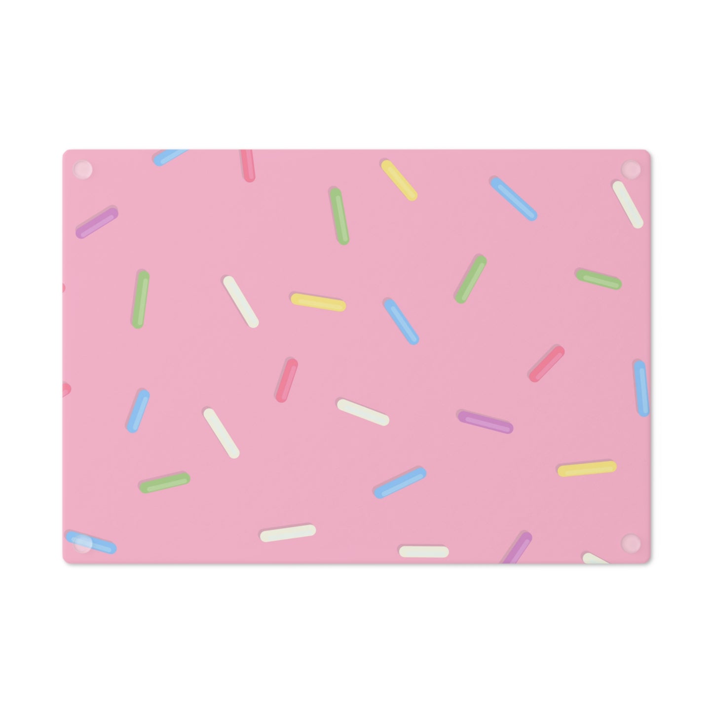 Sprinkles Glass Cutting Board