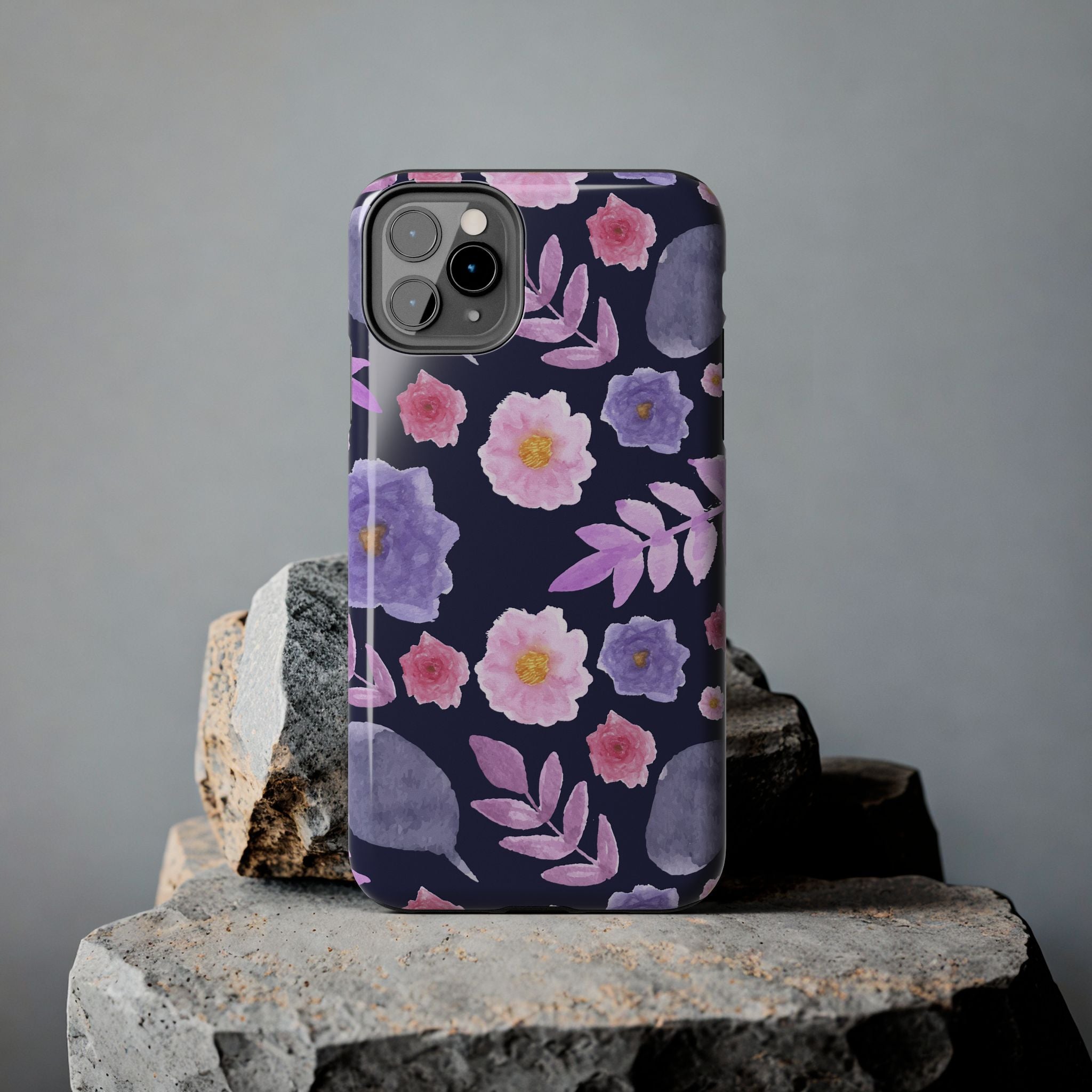 Purple Florals Phone Case (Apple & Android)