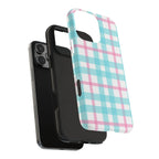 Pastel Gingham Phone Case (Apple & Android) - Pink Sweetheart