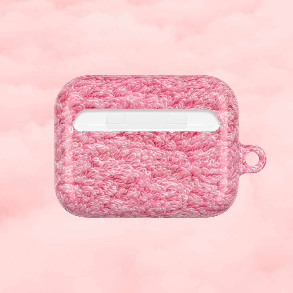 Pink Shag Rug AirPod Case