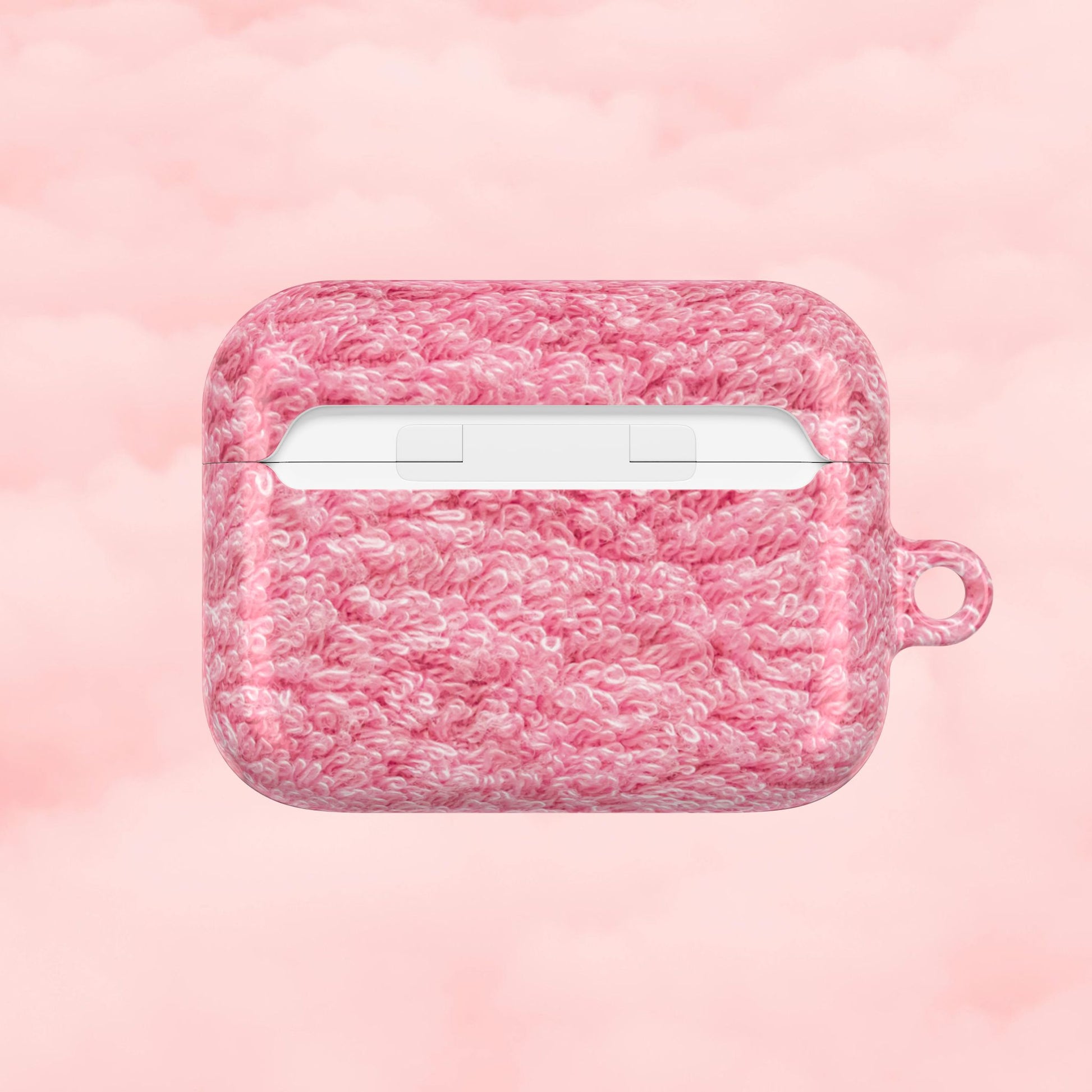 Pink Shag Rug AirPod Case