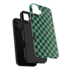 Checkered Kimono Tough Phone Case (Apple & Android) - Pink Sweetheart