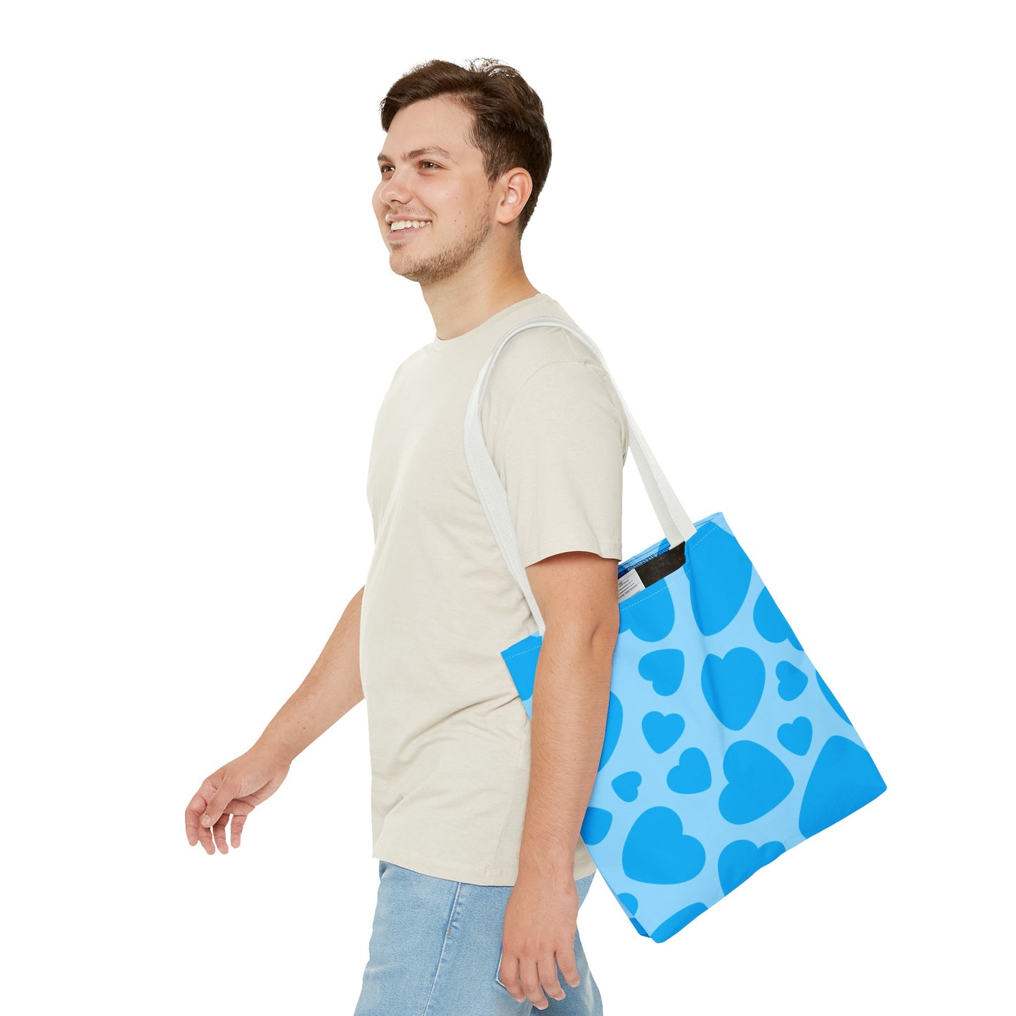 Blue Hearts Tote Bag