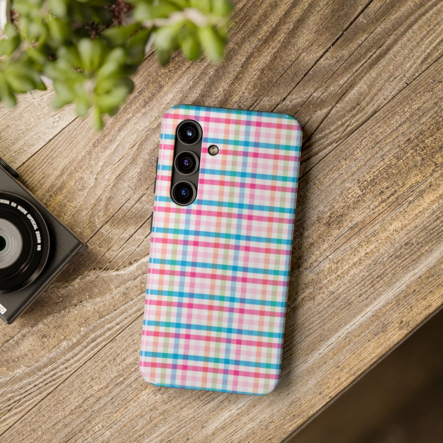 Checked Pattern Phone Case