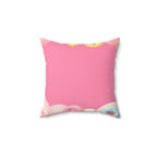 Pink Donut Dreams Square Pillow