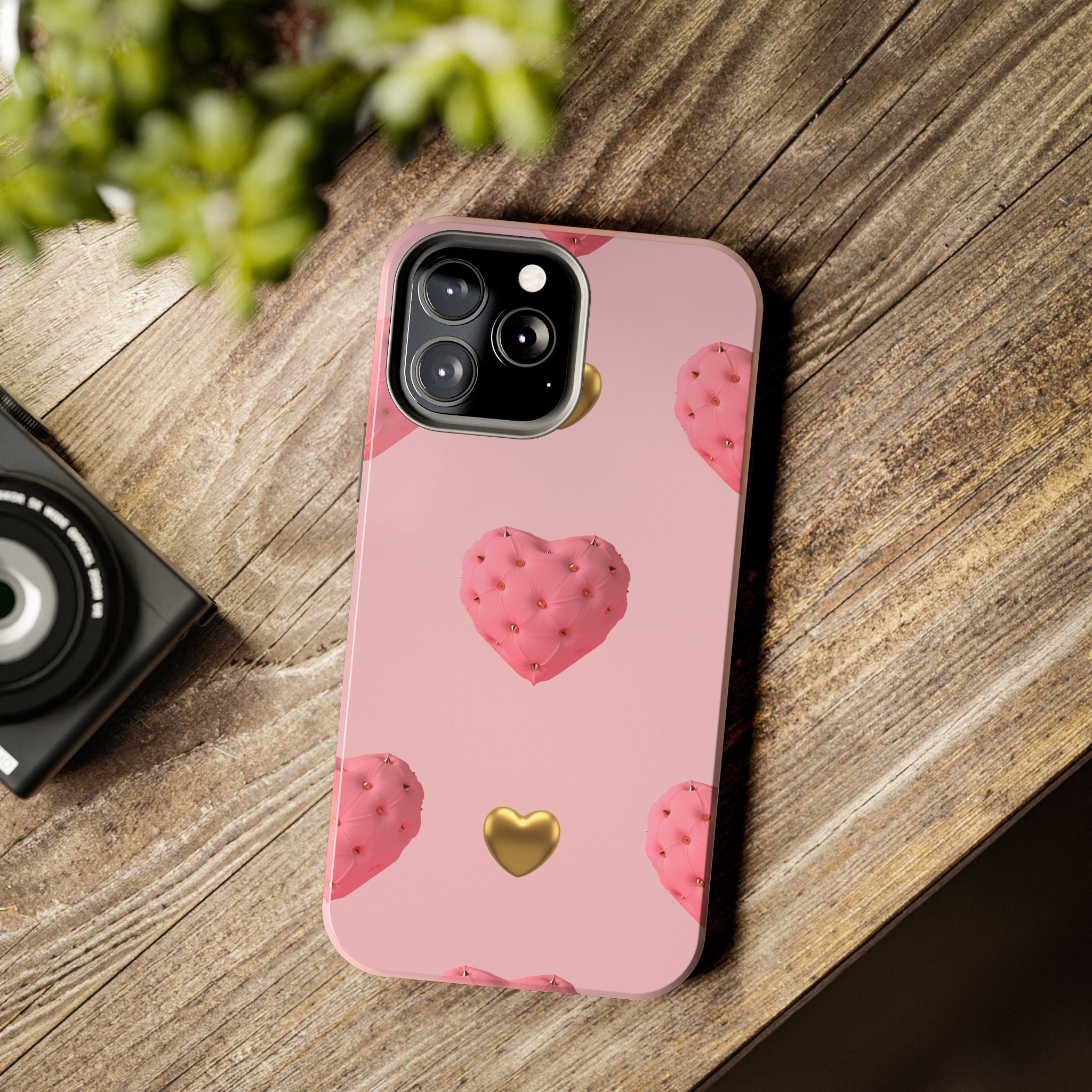Heart of Gold Pink Phone Case (Apple & Android)