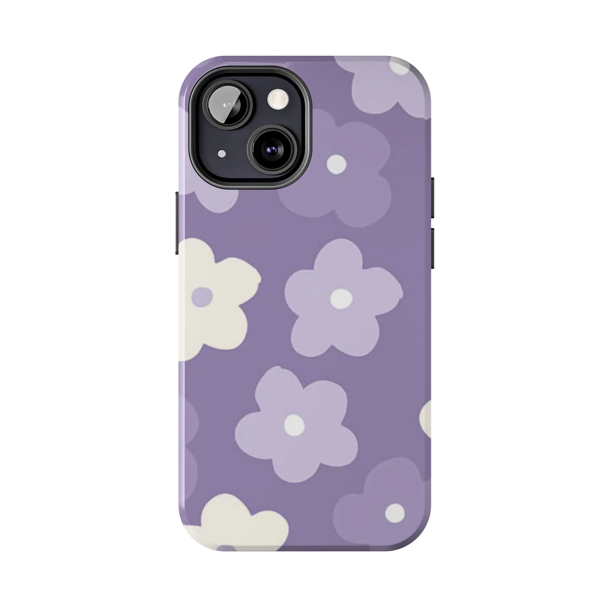 Pastel Purple Flowers Phone Case (Apple & Android) - Pink Sweetheart