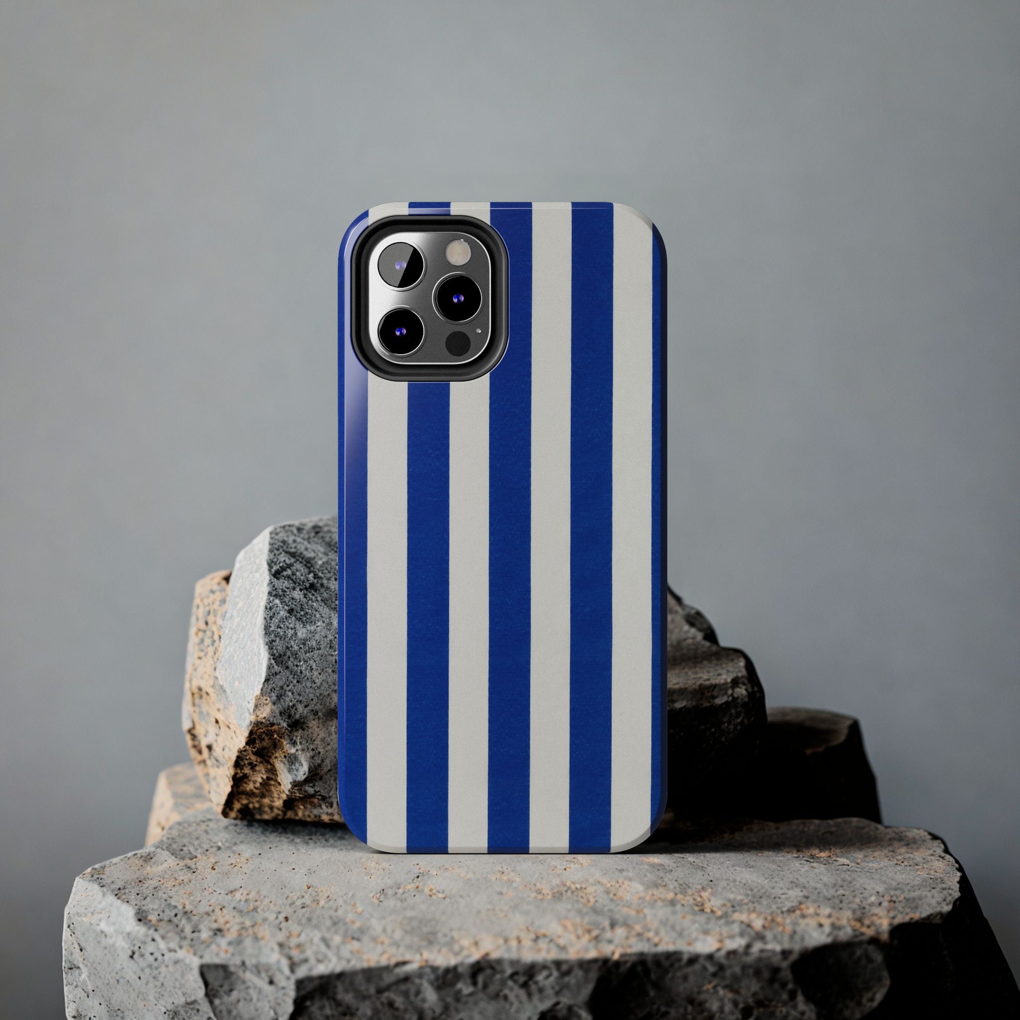 Blue & White Stripes Phone Case (Apple & Android)