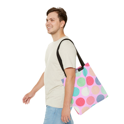 Sweet Candy Polka Dots Tote Bag