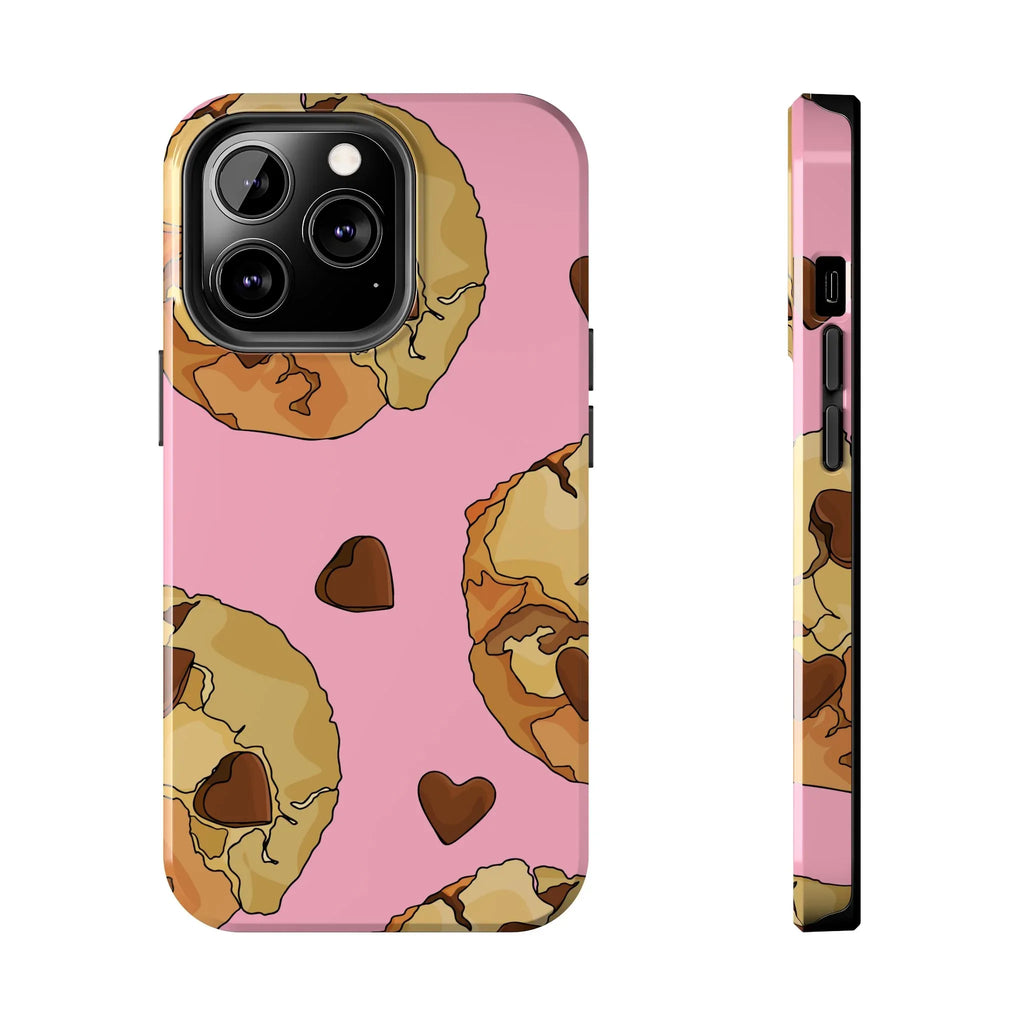 Chocolate Chip Cookies Phone Case (Apple & Android) - Pink Sweetheart