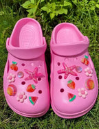 Summer Beach Clog Charms Set - Pink Sweetheart