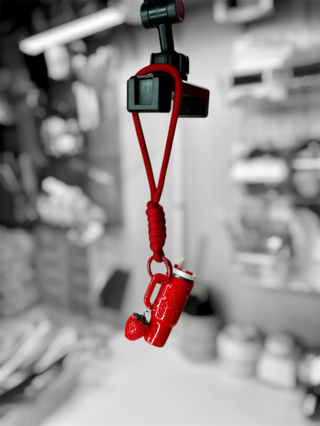 Glitter Tumbler Trinket Keychain