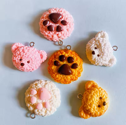 Bear Biscuit Dust Plug Charm