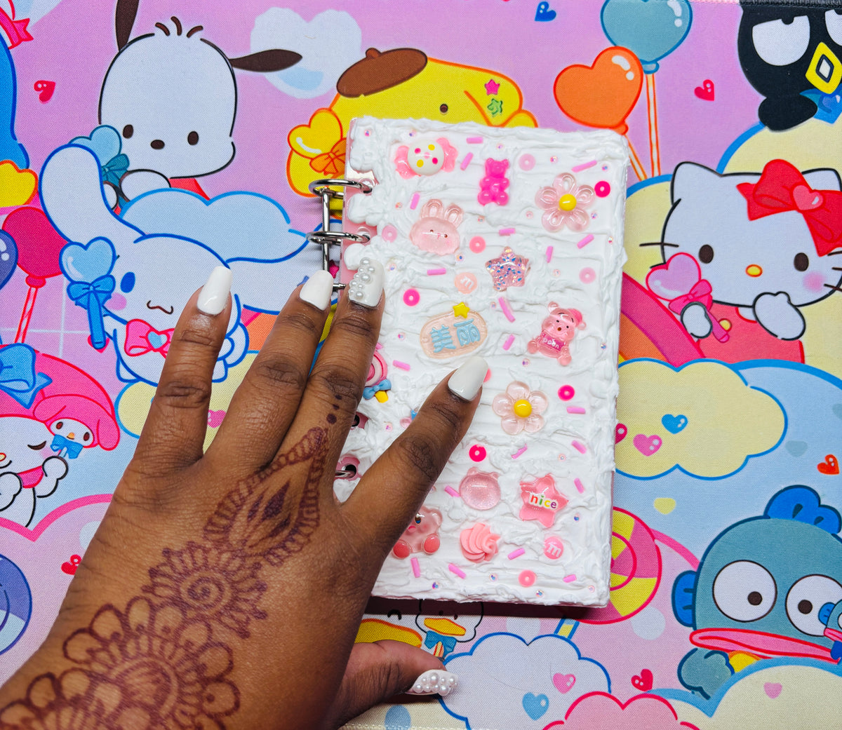 Pink Mochi Frosted Decoden Acrylic Binder
