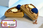 Breakfast Waffle Clicker Fidget Keychain - Pink Sweetheart